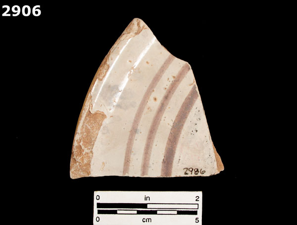 MONTELUPO POLYCHROME specimen 2986 rear view