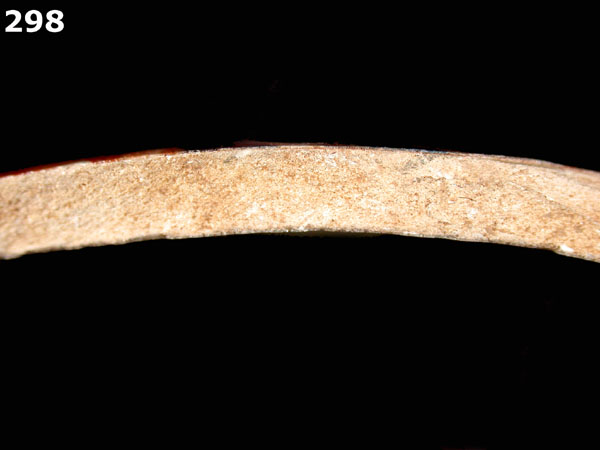 ANNULAR WARE, MARBELIZED specimen 298 side view