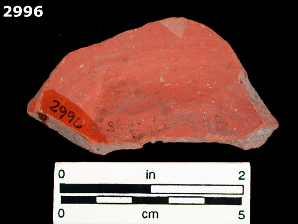 ORANGE MICACEOUS specimen 2996 rear view