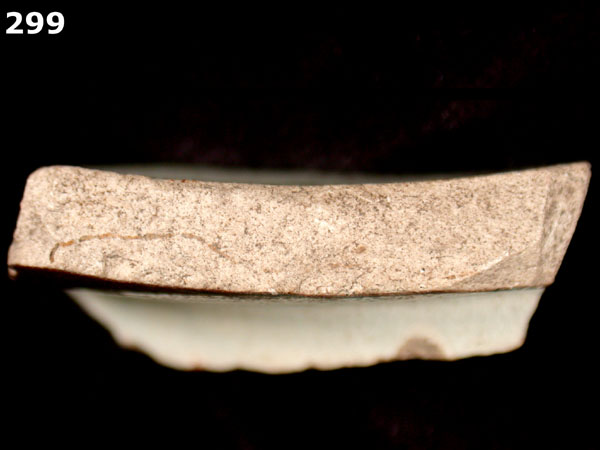 ANNULAR WARE, MARBELIZED specimen 299 side view