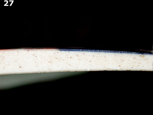 PORCELAIN, CHINESE IMARI specimen 27 side view