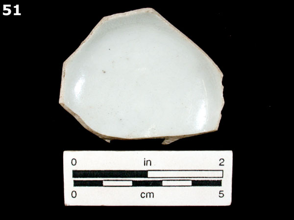 PORCELAIN, ENGLISH SOFT PASTE specimen 51 front view