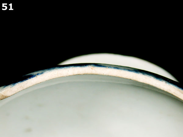 PORCELAIN, ENGLISH SOFT PASTE specimen 51 side view