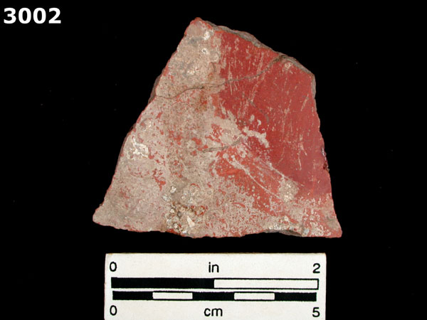 FELDSPAR-INLAID REDWARE specimen 3002 front view