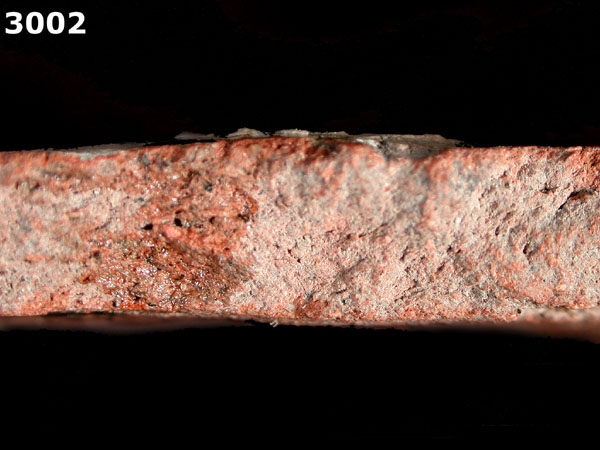 FELDSPAR-INLAID REDWARE specimen 3002 side view
