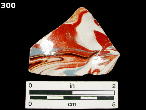 ANNULAR WARE, MARBELIZED specimen 300 front view