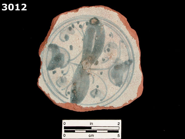 PANAMA BLUE ON WHITE specimen 3012 