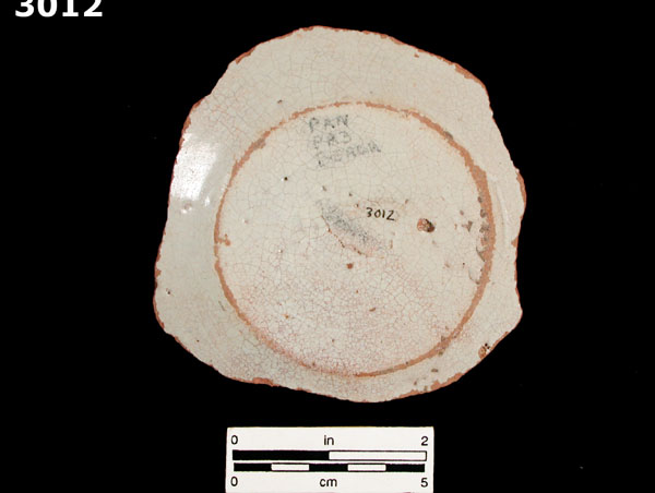 PANAMA BLUE ON WHITE specimen 3012 rear view