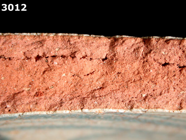 PANAMA BLUE ON WHITE specimen 3012 side view