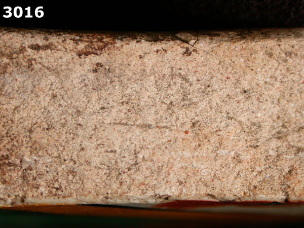 UNIDENTIFIED POLYCHROME MAJOLICA, MEXICO specimen 3016 side view