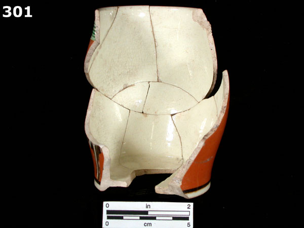 ANNULAR WARE, MARBELIZED specimen 301 rear view