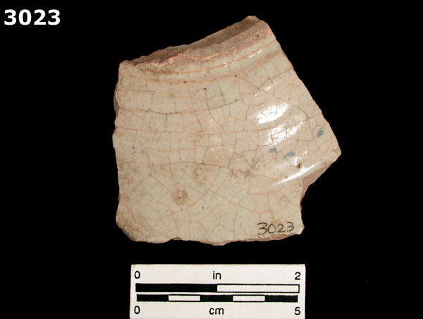 SAN LUIS BLUE ON WHITE specimen 3023 rear view