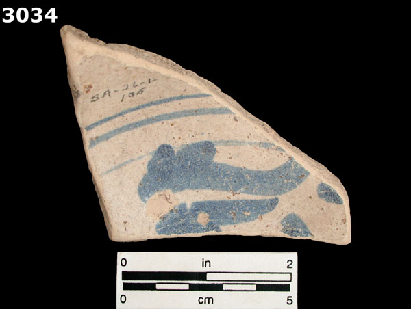 SANTO DOMINGO BLUE ON WHITE specimen 3034 