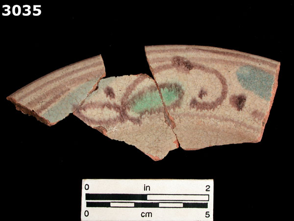 PANAMA POLYCHROME-TYPE A specimen 3035 front view