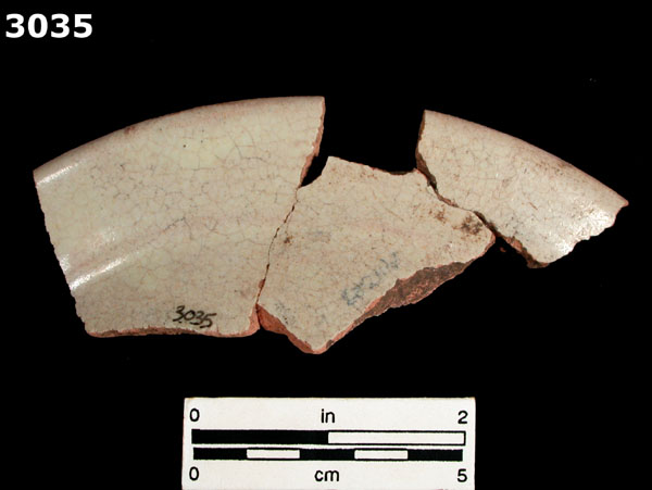 PANAMA POLYCHROME-TYPE A specimen 3035 rear view