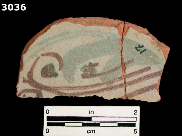 PANAMA POLYCHROME-TYPE A specimen 3036 front view