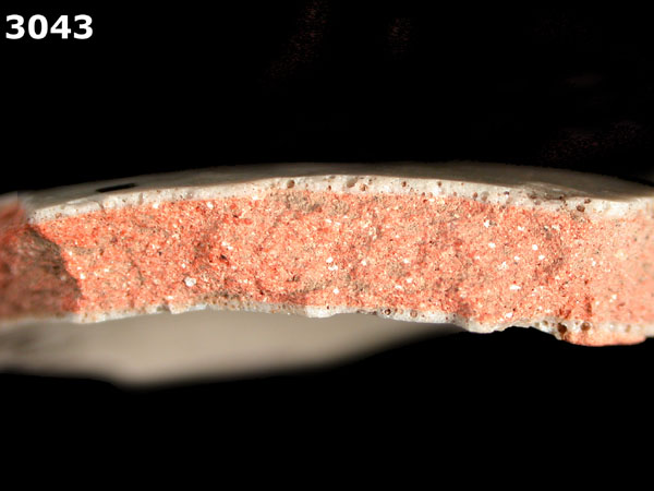 UNIDENTIFIED POLYCHROME MAJOLICA, MEXICO CITY TRADITION specimen 3043 side view