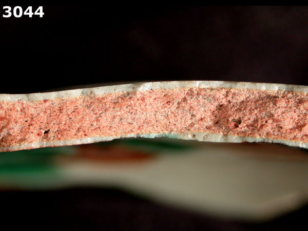 UNIDENTIFIED POLYCHROME MAJOLICA, MEXICO CITY TRADITION specimen 3044 side view