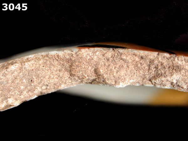 UNIDENTIFIED POLYCHROME MAJOLICA, MEXICO CITY TRADITION specimen 3045 side view