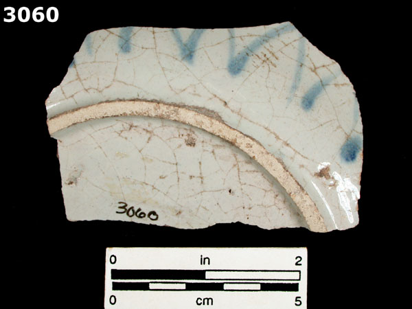 ICHTUCKNEE BLUE ON WHITE specimen 3060 rear view