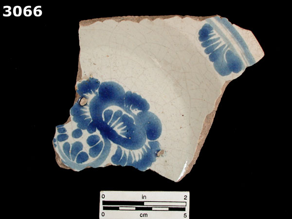 PUEBLA BLUE ON WHITE specimen 3066 