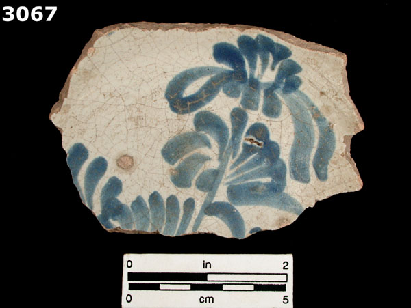 PUEBLA BLUE ON WHITE specimen 3067 