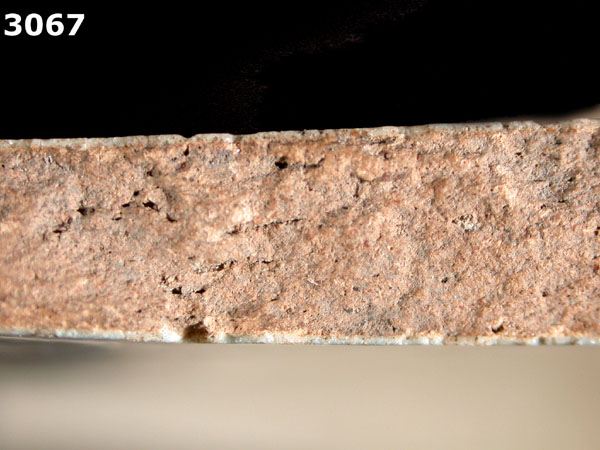 PUEBLA BLUE ON WHITE specimen 3067 side view