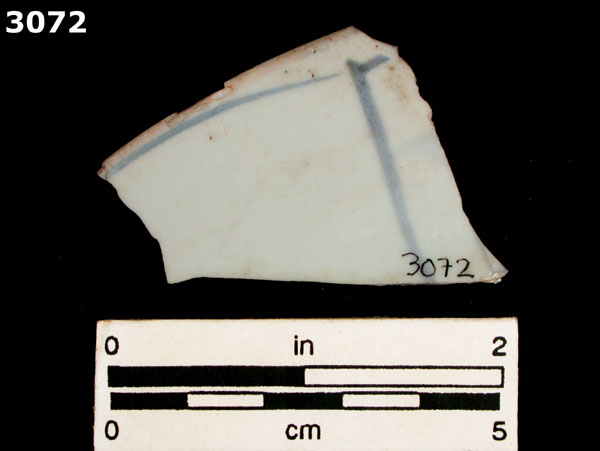PORCELAIN, KRAAK specimen 3072 rear view