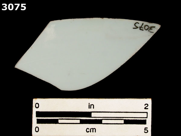 PORCELAIN, CH ING BLUE ON WHITE specimen 3075 rear view