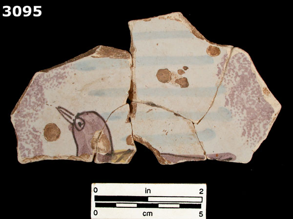 DELFTWARE, POLYCHROME specimen 3095 