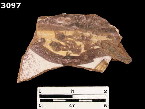 DELFTWARE, POLYCHROME specimen 3097 front view