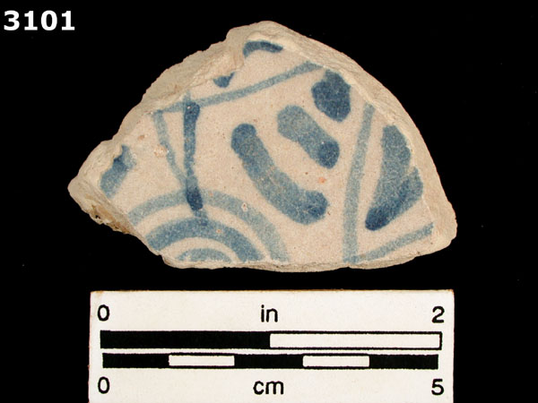 TALAVERA TRADITION, BLUE ON WHITE specimen 3101 front view