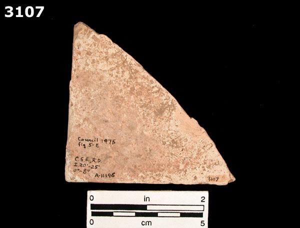 PISANO-STYLE TILE specimen 3107 rear view