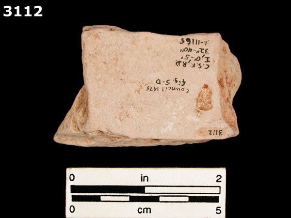 CUENCA TILE-TYPE B specimen 3112 rear view