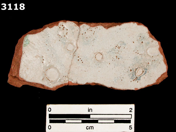 HARD PASTE MAJOLICA specimen 3118 front view