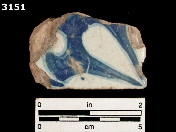 PUEBLA BLUE ON WHITE specimen 3151 