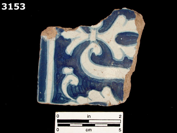 PUEBLA BLUE ON WHITE specimen 3153 