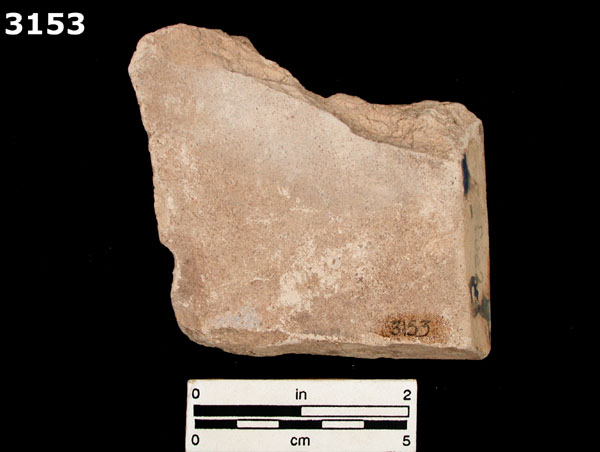 PUEBLA BLUE ON WHITE specimen 3153 rear view