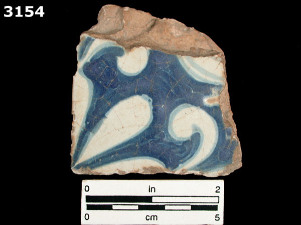 PUEBLA BLUE ON WHITE specimen 3154 