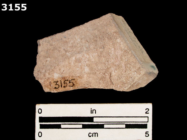 PUEBLA BLUE ON WHITE specimen 3155 rear view