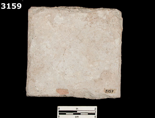 UNIDENTIFIED POLYCHROME MAJOLICA, IBERIAN specimen 3159 rear view