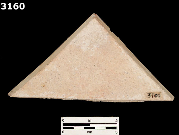 PUEBLA BLUE ON WHITE specimen 3160 rear view