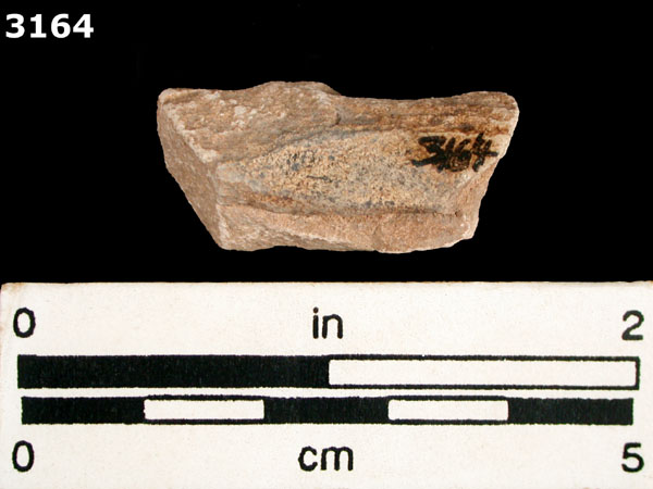 UNIDENTIFIED POLYCHROME MAJOLICA, MEXICO (19th CENTURY) specimen 3164 rear view