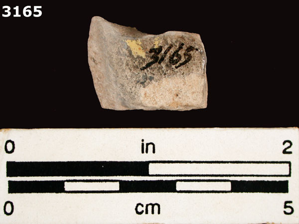 UNIDENTIFIED POLYCHROME MAJOLICA, MEXICO (19th CENTURY) specimen 3165 rear view