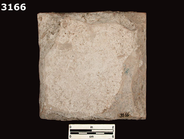 CUENCA TILE-TYPE A specimen 3166 rear view