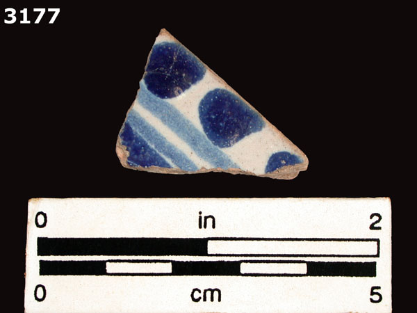 PUEBLA BLUE ON WHITE specimen 3177 