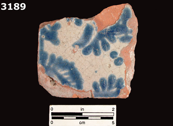 PUEBLA BLUE ON WHITE specimen 3189 