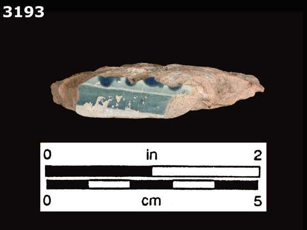 PUEBLA BLUE ON WHITE specimen 3193 