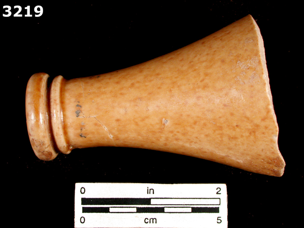 STONEWARE, BRISTOL GLAZE GINGER BEER BOTTLE specimen 3219 front view