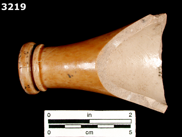 STONEWARE, BRISTOL GLAZE GINGER BEER BOTTLE specimen 3219 rear view